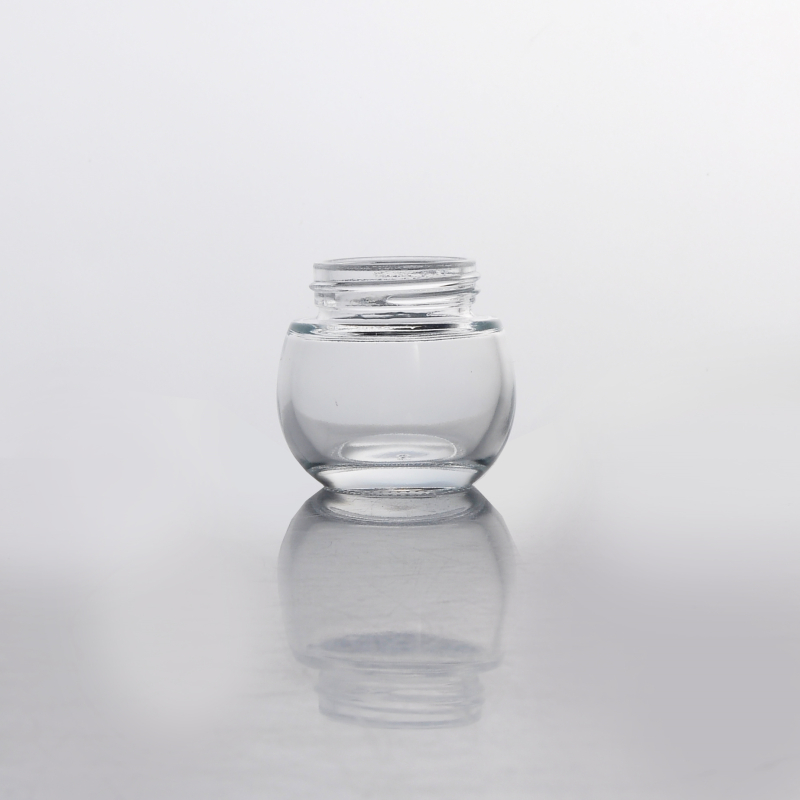 Thick base glass cream jar wholesale