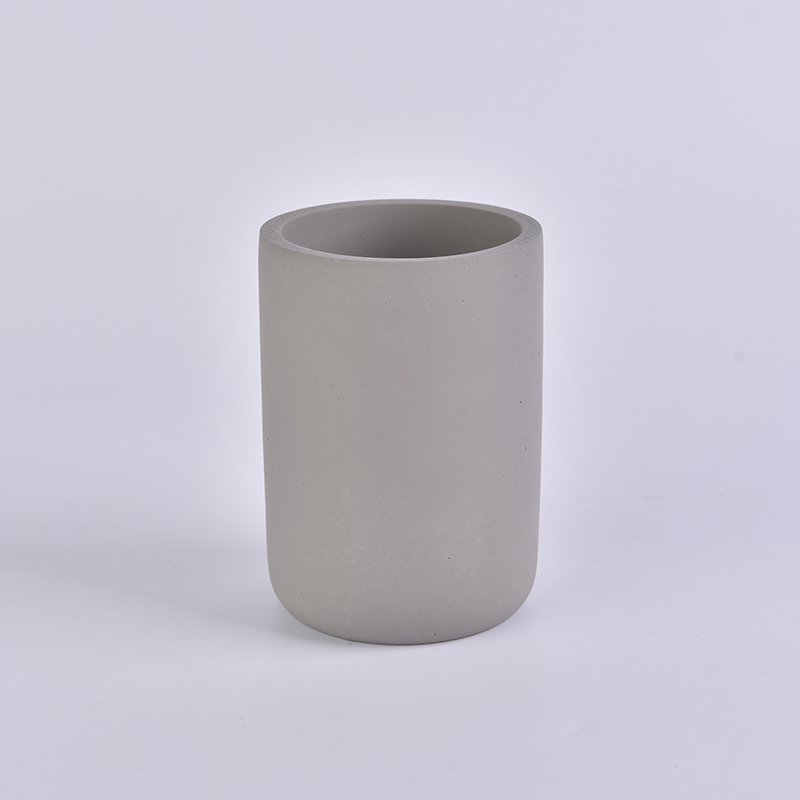 Concrete tooth mug grey concrete toothbrush holder