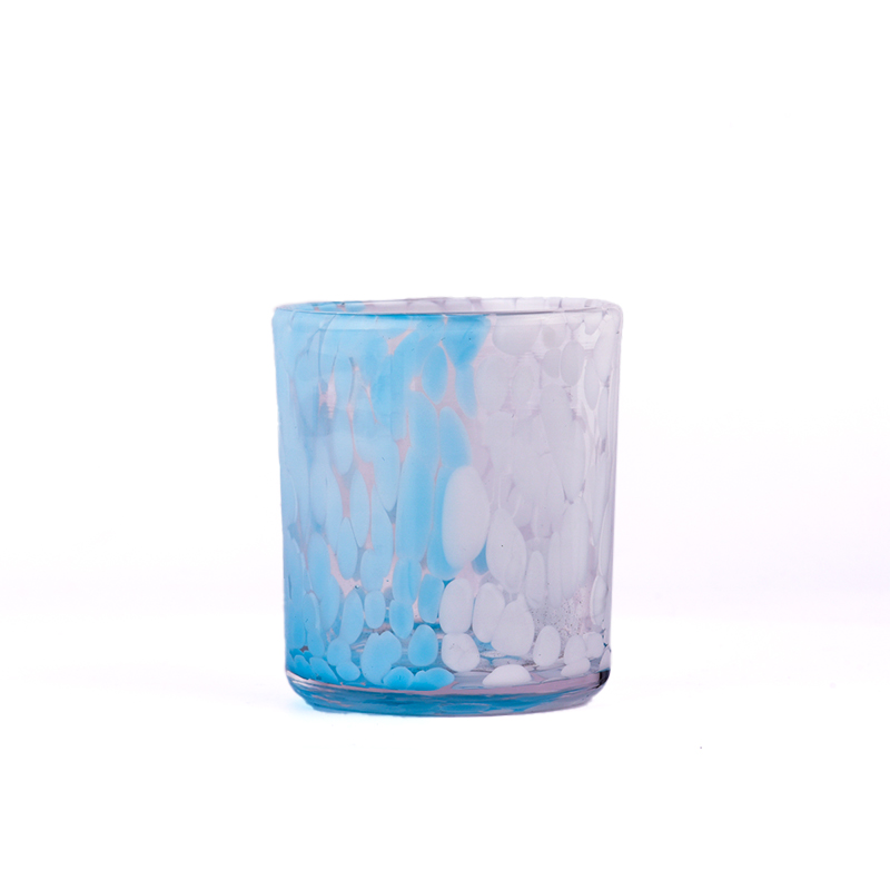 Handmade spot leopard glass candle jar wholesale