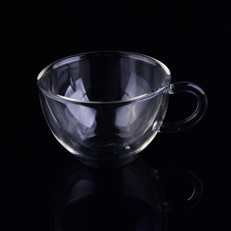 155ml borosilicate double wall glass drinking cup 