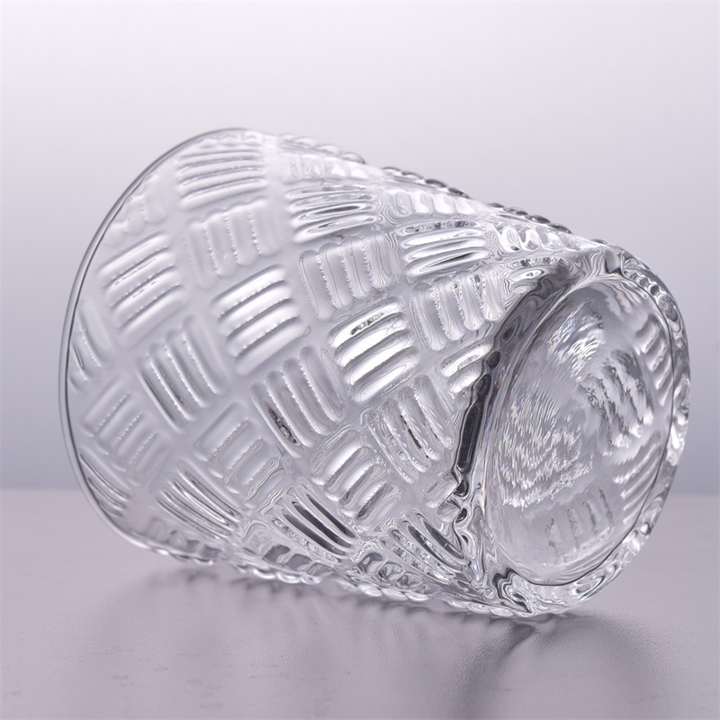 330ml transparent crossebanding candle holder