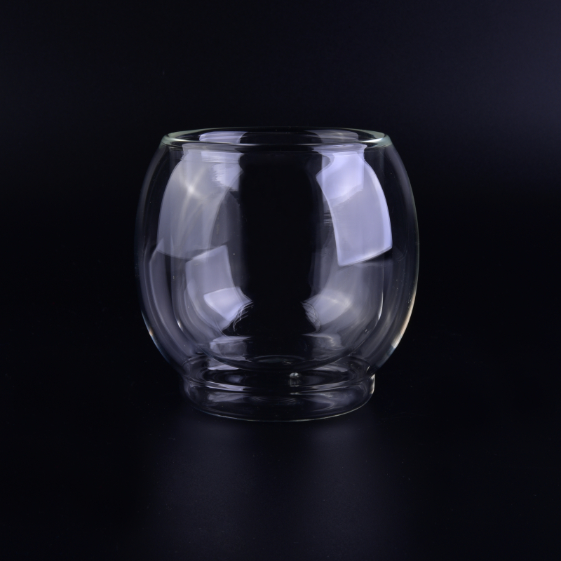 254ml borosilicate glass double wall cup