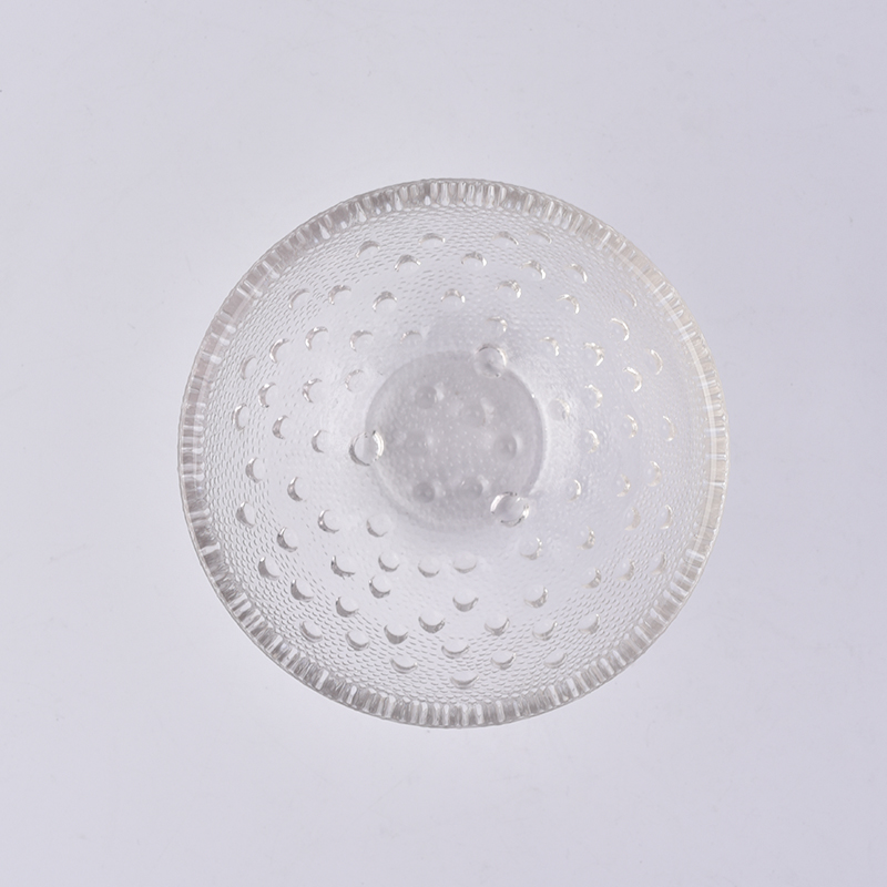 white glass candle holder bowl shaped