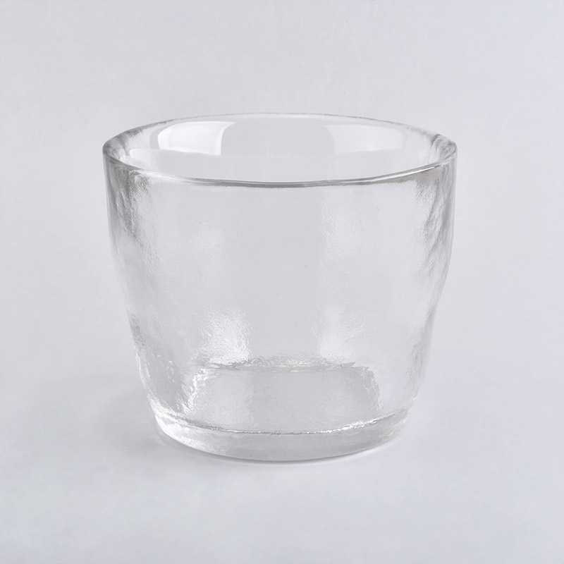 341ml hand made  swung glass candle holder