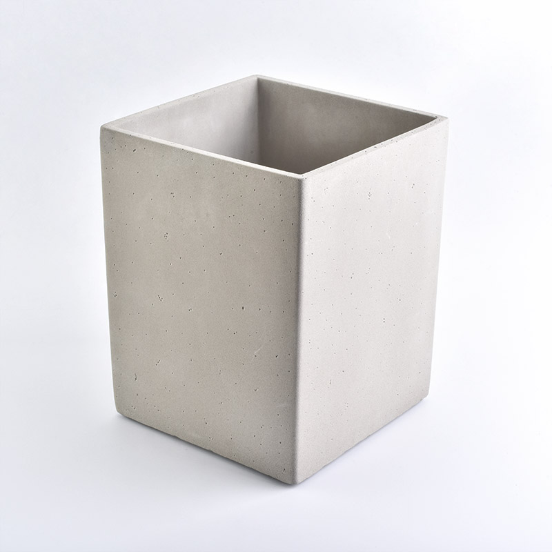 Nordic modern simple style concrete candle holders flower pots rubbish jars