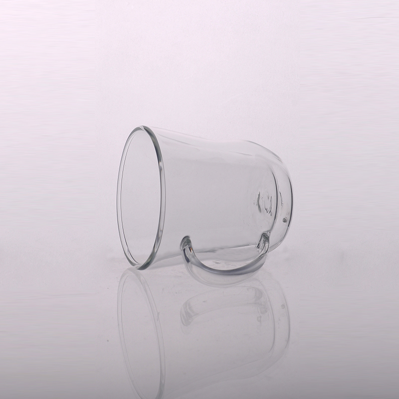 High borosilicate double-wall glass mug