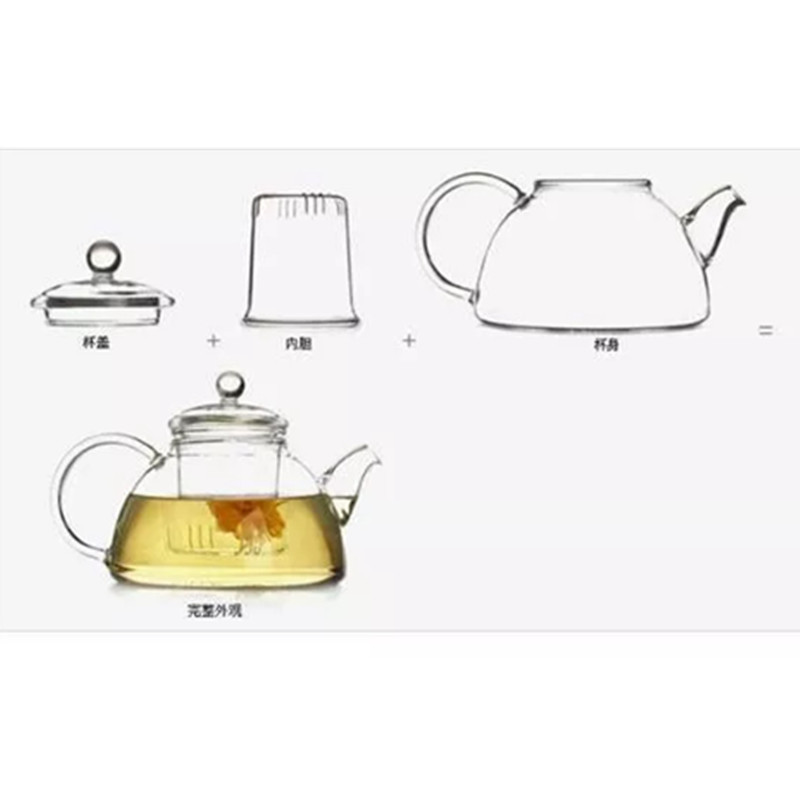 600ml Pyrex borosilicate kettle infuser glass pot factory