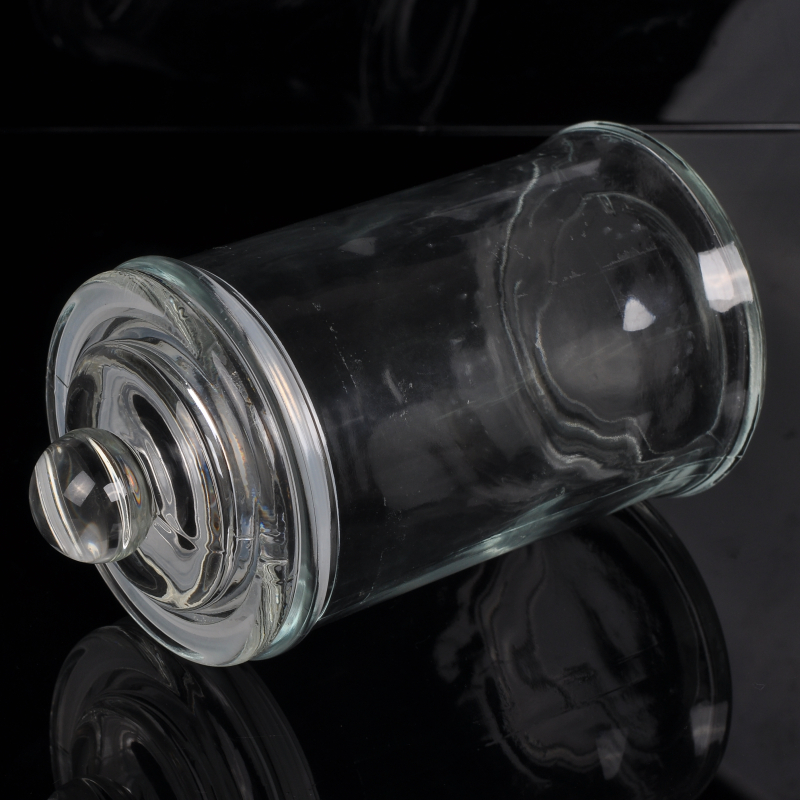 Cylinder Glass Airtight Canisters Candle Jars 6oz 12oz 18oz high quality wholesales