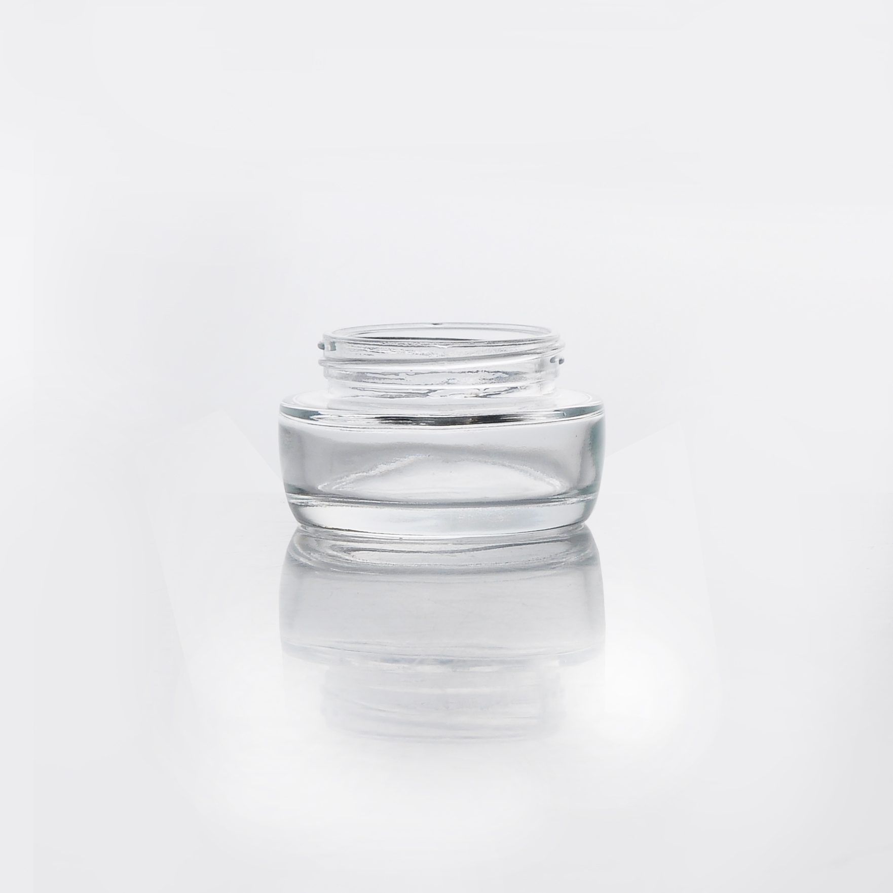 Straight- side glass face cream jar wholesale