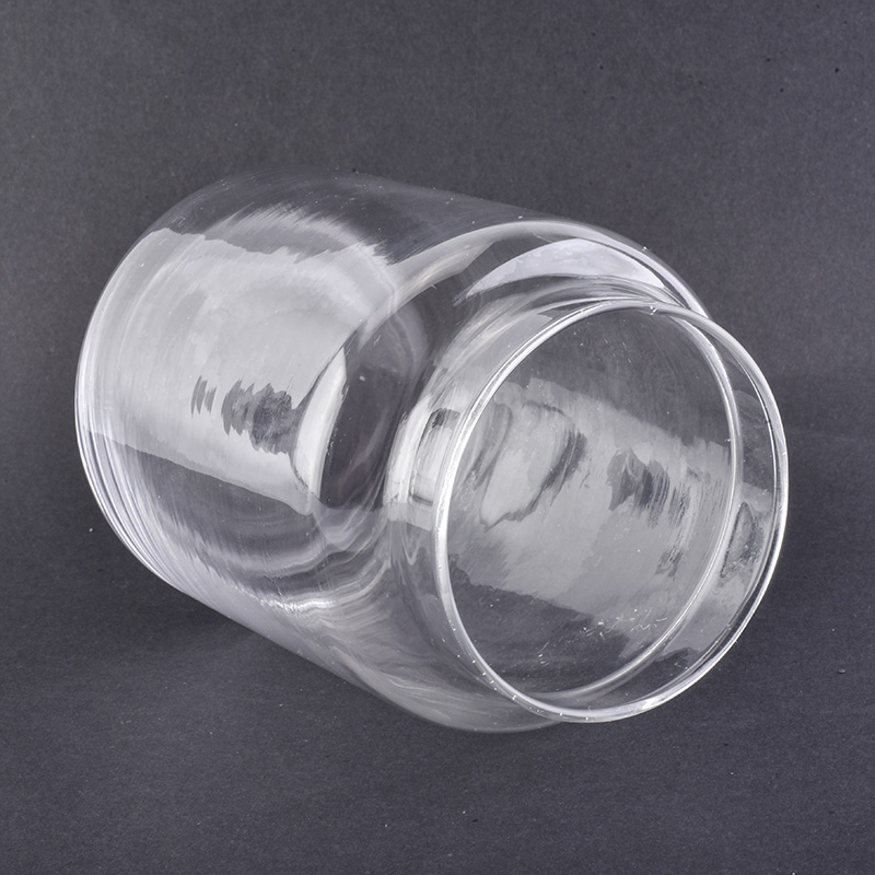 840ml transparent mouth blown candle jar wholesale