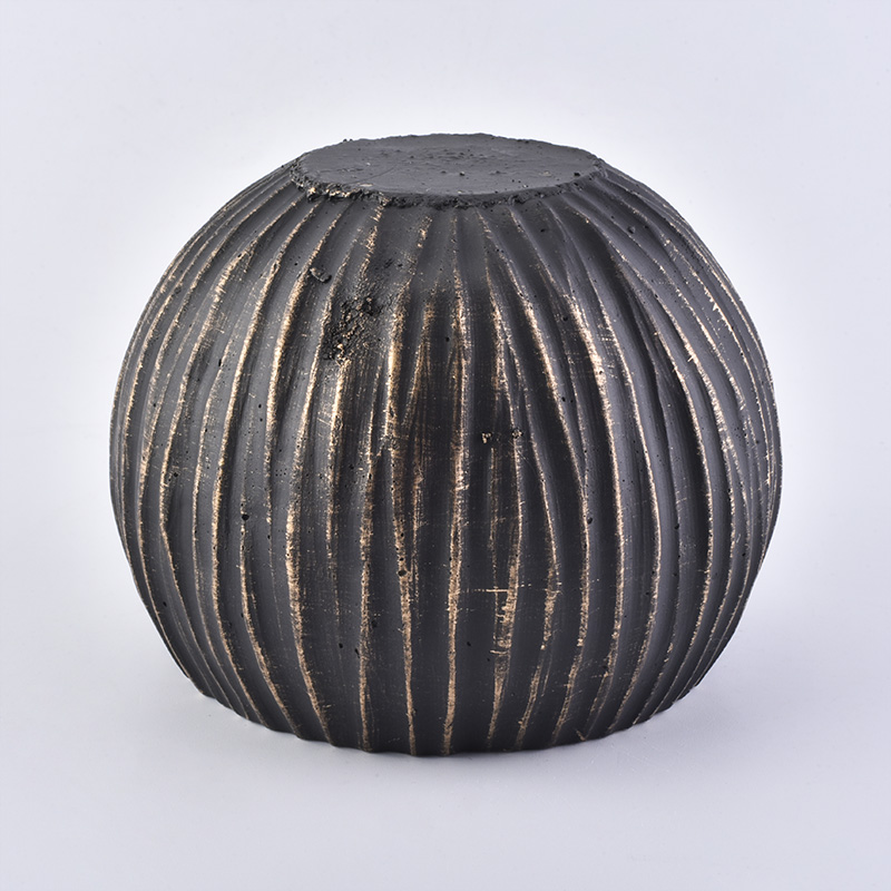 Large size unique coconut shape decorative puce candle jar