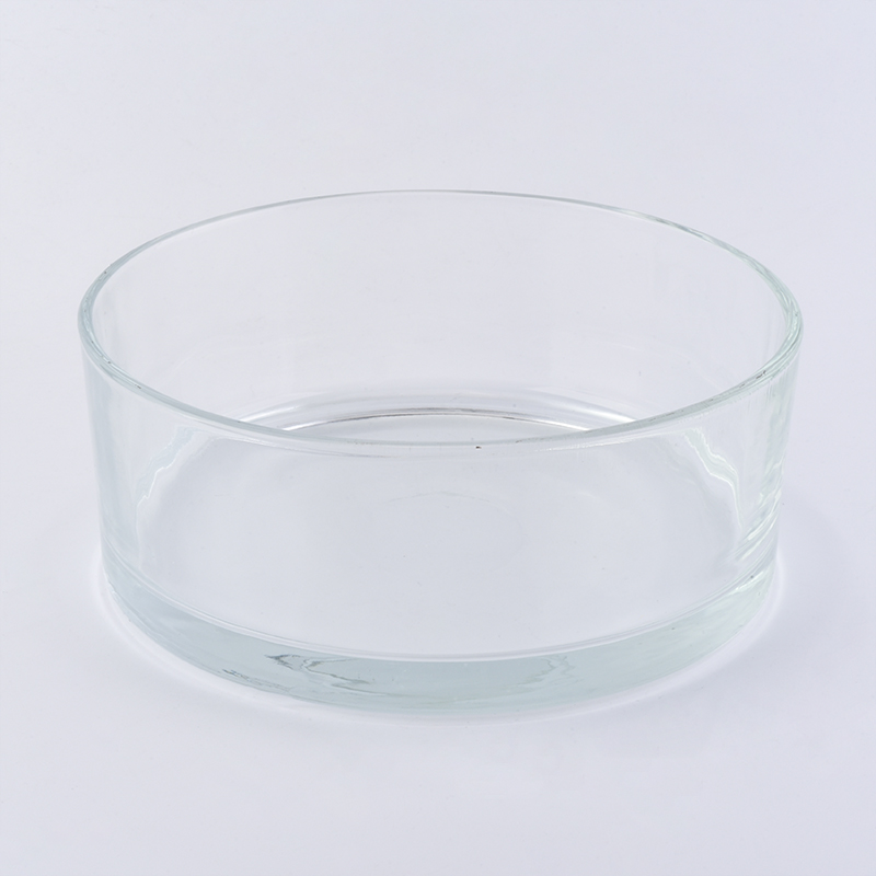 Large Size Round Shape Glass Candle Holder