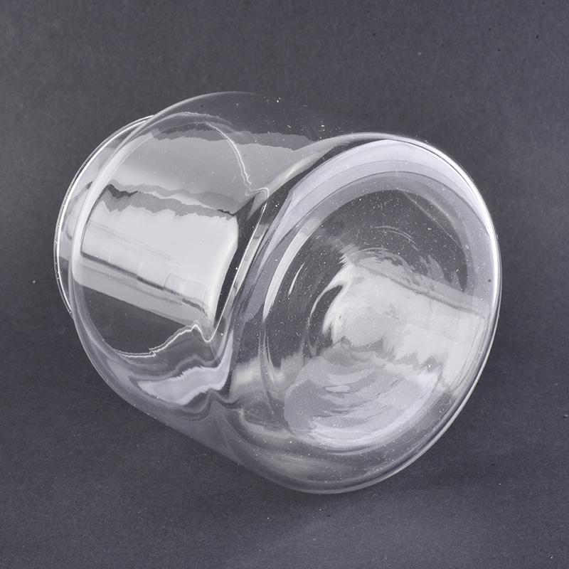 565ml transparent mouth blown candle jar wholesale