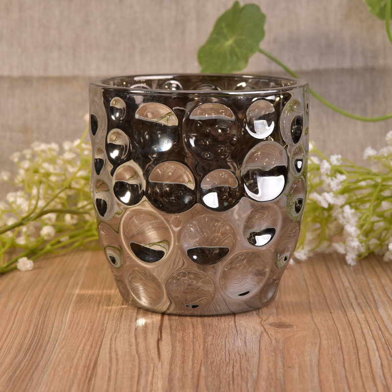 Big votive electroplate candle glass holder wholesale