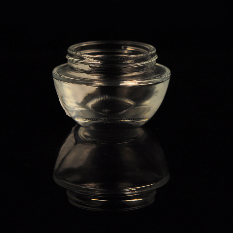 Glass eye cream jar cosmetic packaging