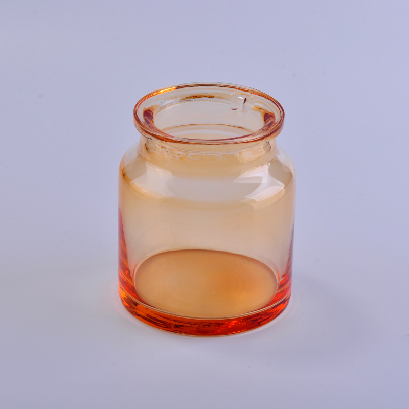 Colorful high capacity candle glass bottle