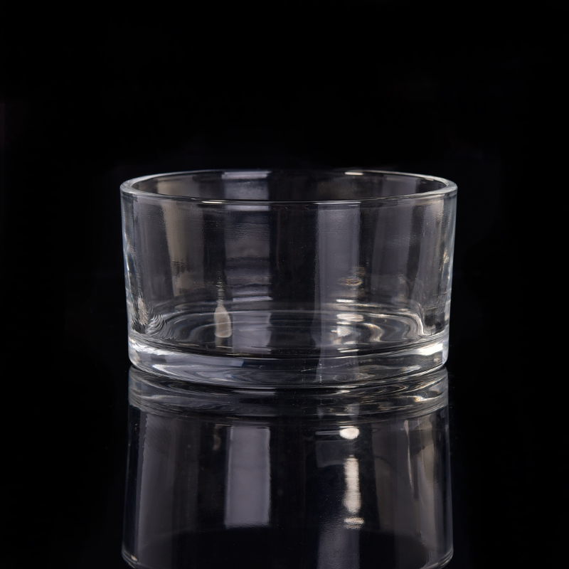 367ml cylindrical glass candle holder wholesale