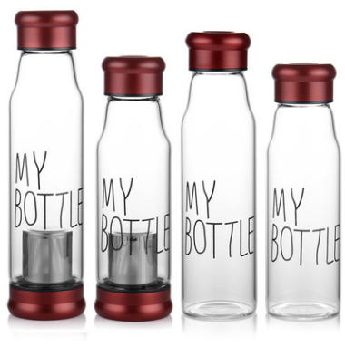 500ml Chivalry Water Bottle Glass