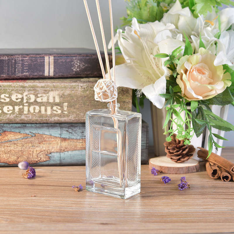 Glass reed diffuser bottle ideal for use with essential oils