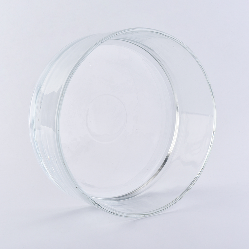 Large Size Round Shape Glass Candle Holder