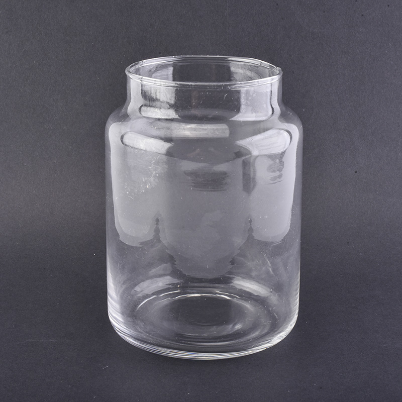 840ml transparent mouth blown candle jar wholesale