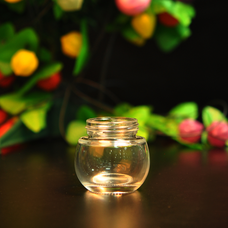 Thick base glass cream jar wholesale