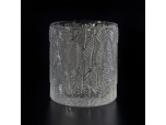 270ml leaves pattern transparent candle holder