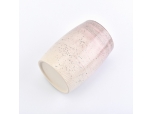 280ml transmutation glaze pink tan-pointed pattern ceramic candle holder