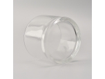 3 wick candle container plain 12oz clear glass candle holder