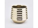 386ml New arrival Gold Ceramic Candle Holders