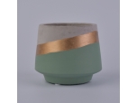 400ml Green concrete candle holder wholesale