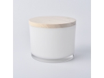 500ml Wholesale white glass candle containers