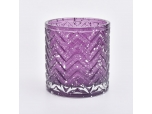 515ML Glass Candle Jar for Decor Purple