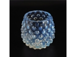 530ml gradient blue egg shape salient point glass candle holder