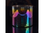 558ml Iridescence wing ion-electroplating glass candle holder