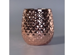 rose gold aluminium pineapple jar for candles