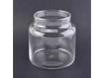 565ml transparent mouth blown candle jar wholesale