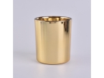 8oz 10oz 12oz Gold Cylinder Glass Candle Holders