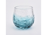 8oz Ice Blue Glass Candle Jars Luxury Candel Holder Home Decoration Wholesales