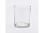 8oz high-white glass candle holder for home decoration clear candle container