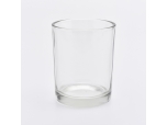 8oz machine-made  high-white glass candle holder for home decoration clear candle jars