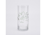 900ml engraved glass candle jar for candle making