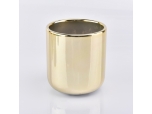 Best customized 10oz ceramic with gold printing candle holders for candle making