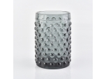 Black dot glass candle holders for decoration