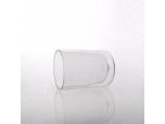 Clear double wall insulated glass cup  for coffee