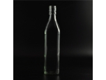 Clear glass wine bottle