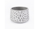 Concrete candle holder with pattern 10oz popular home decoration