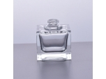 Cube transparent glass fragrance bottle