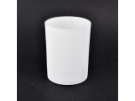 Tarros decorativos de vidrio blanco mate de 350 ml para hacer velas