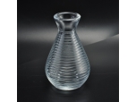 Drop shaped cross stripe oil glass bottle aroma bottle